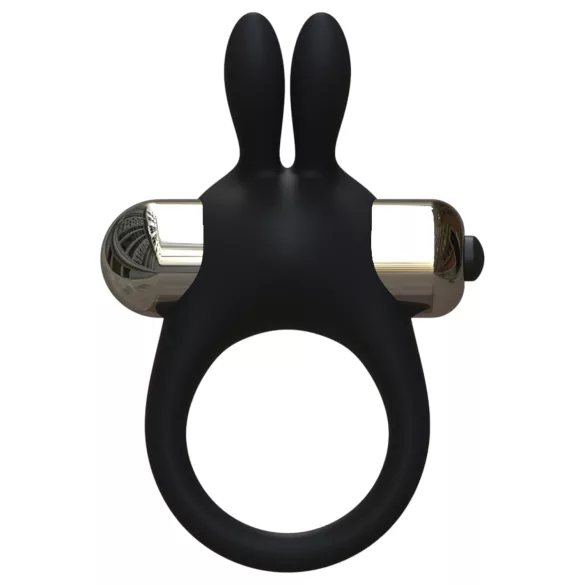 Pulselock Vantr - vibrasjonsring med kanin for penis (svart) - 30 mm