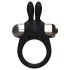 Pulselock Vantr - vibrasjonsring med kanin for penis (svart) - 30 mm