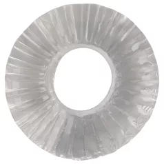   Pulselock Cocktura - ribbet penisring i TPE (gjennomsiktig) - 19 mm