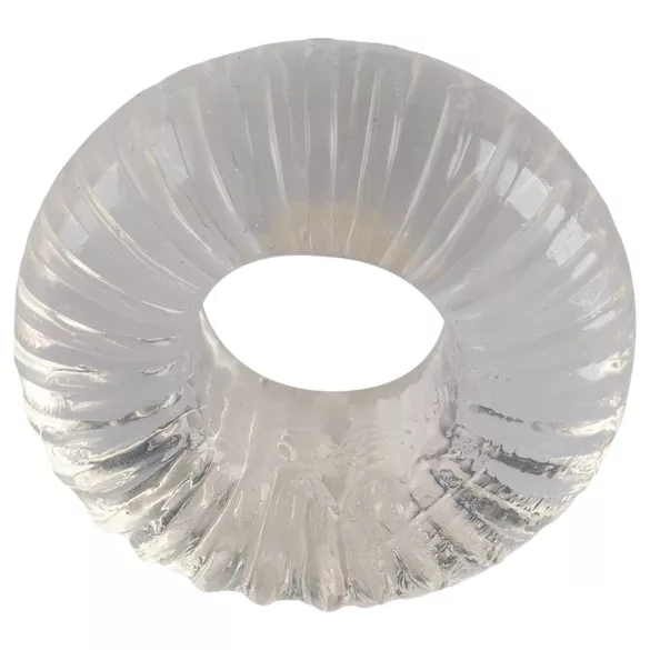 Pulselock Cocktura - riflet penisring i TPE (gjennomsiktig) - 19 mm