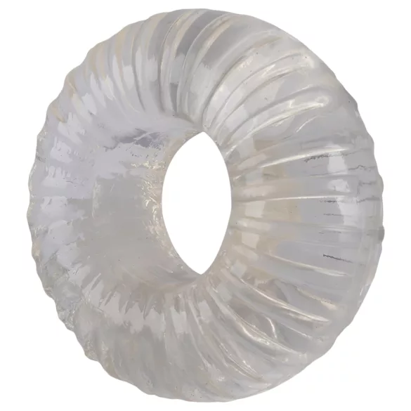 Pulselock Cocktura - riflet penisring i TPE (gjennomsiktig) - 19 mm