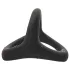Pulselock Taur - Y-formet penis- og pungring (svart) - S