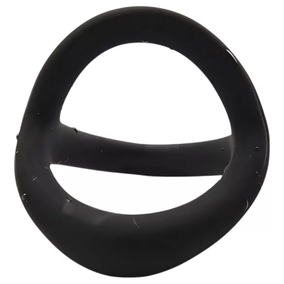 Pulselock Taur - Y-formet penis- og pungring (svart) - S
