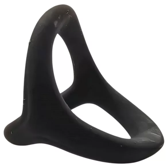 Pulselock Taur - Y-formet penis- og pungring (svart) - S