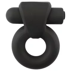   Pulselock Vantr - oppladbar vibrerende penisring (svart) - 25 mm