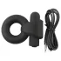 Pulselock Vantr - oppladbar vibrasjonsring for penis og testikler (svart) - 25 mm
