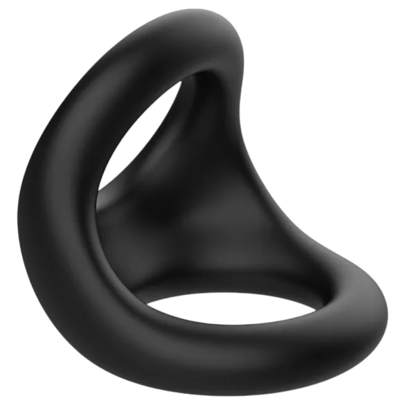 Pulselock Taur - konturert penis- og pungring (svart)