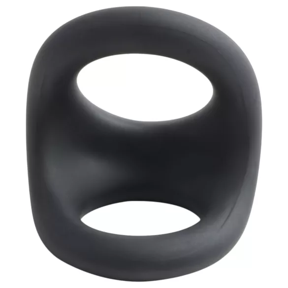 Pulselock Taur - konturert penis- og pungring (svart)