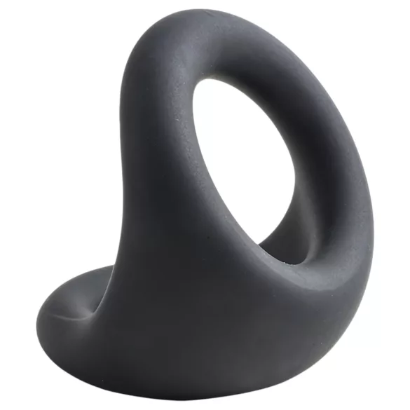 Pulselock Taur - konturert penis- og pungring (svart)