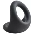 Pulselock Taur - konturert penis- og pungring (svart)