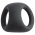 Pulselock Taur - konturert penis- og pungring (svart)