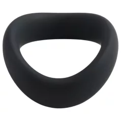  Pulselock Cocktura - vridd penisring av silikon (svart) - 47,5 mm