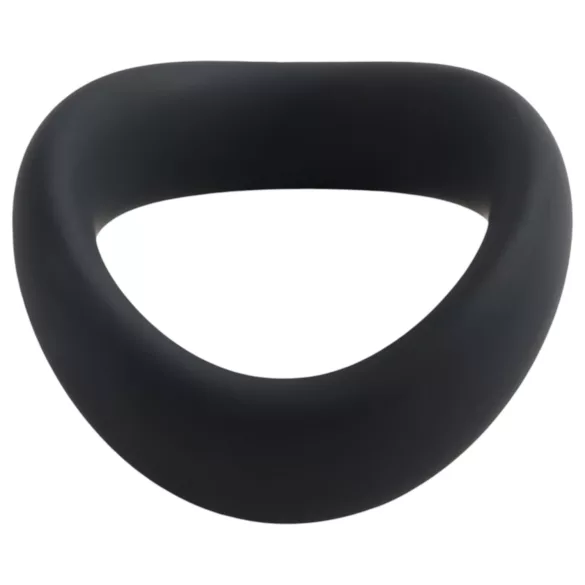 Pulselock Cocktura - vridd penisring i silikon (svart) - 50 mm