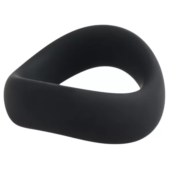 Pulselock Cocktura - vridd penisring i silikon (svart) - 50 mm