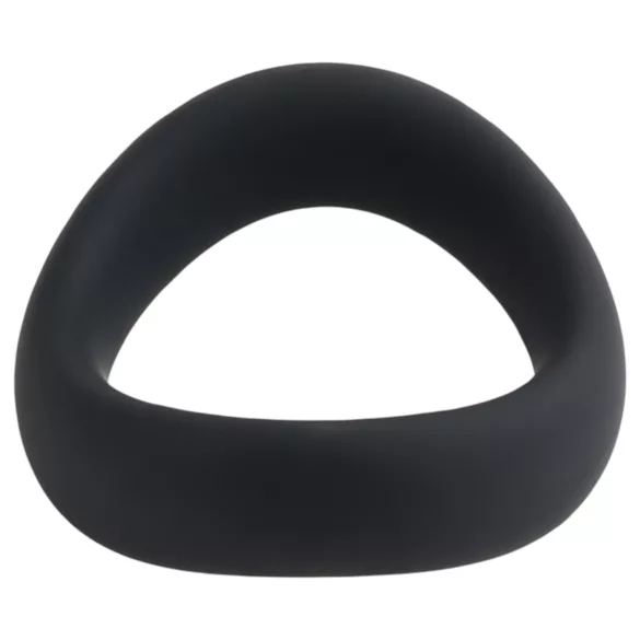 Pulselock Cocktura - vridd penisring i silikon (svart) - 50 mm