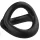 Pulselock Taur - Y-formet penis- og pungring (svart) - M