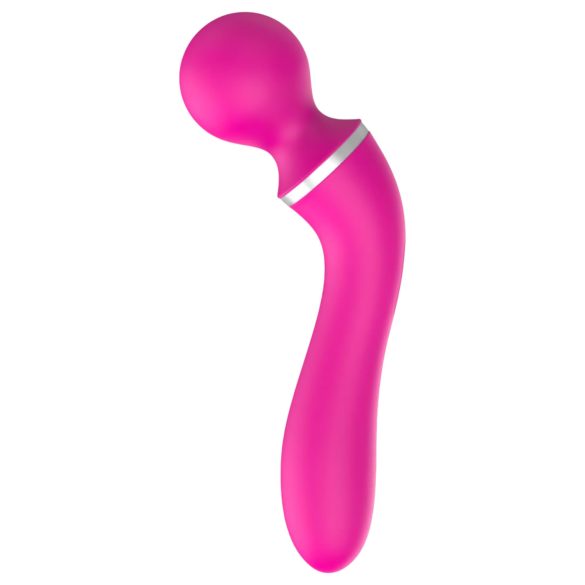 Lonely 2-i-1: massasjer og G-punktvibrator med 3 vedlegg (rosa)