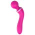 Lonely 2-i-1: massasjer og G-punktvibrator med 3 vedlegg (rosa)