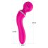Lonely 2-i-1: massasjer og G-punktvibrator med 3 vedlegg (rosa)