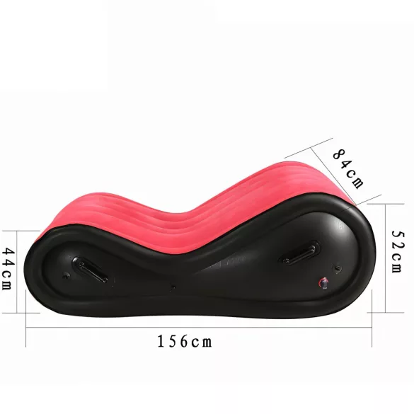 Desirel Magic Pillow - Oppblåsbar BDSM-sexmøbel - med håndjern (rød)