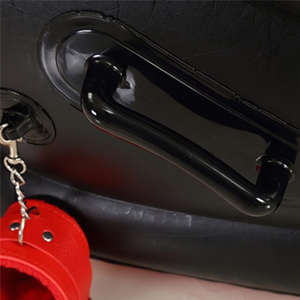 Magisk Pute – Oppblåsbart BDSM Sexmøbel med Håndjern – Stor (rød)