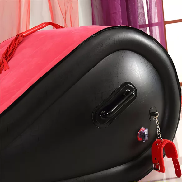Desirel Magic Pillow - Oppblåsbar BDSM-sexmøbel - med håndjern (rød)