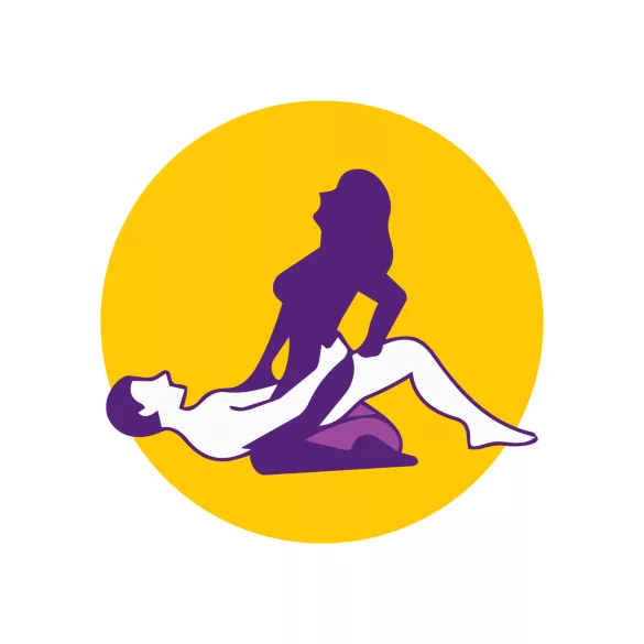 Desirel Magic Pillow - oppblåsbar kile-sexpute (mørkelilla)