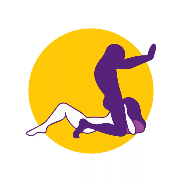 Desirel Magic Pillow - oppblåsbar kile-sexpute (mørkelilla)