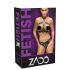 ZADO - Lærsett med strap-on (svart) - L/XL