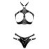 ZADO - Lærsett med strap-on (svart) - L/XL