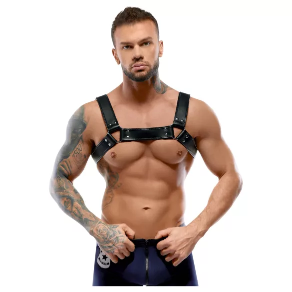 ZADO - lær brystsele (svart)