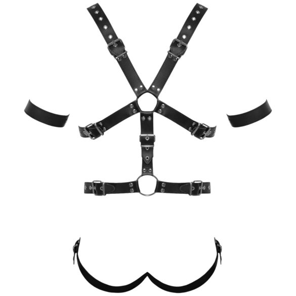 ZADO - stroppete lær harness body - for menn