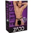ZADO - Lær-tanga med dildo og 3 penisringer