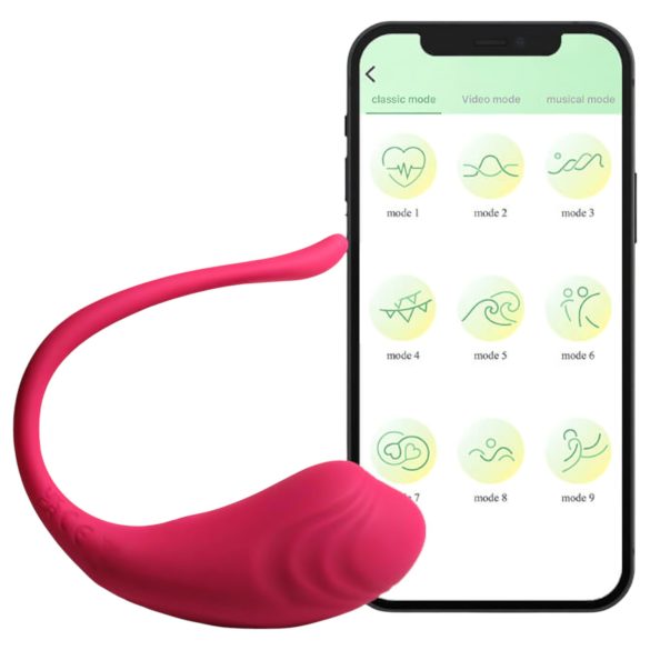 Funny Me - smart, oppladbart vibrasjons-egg (rosa)