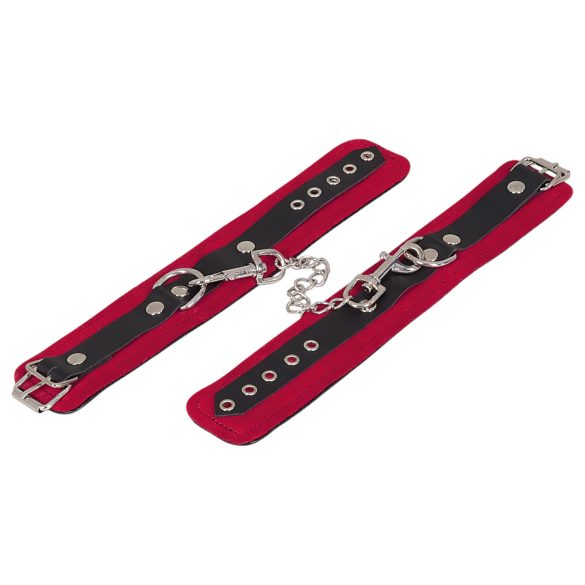 ZADO - røde ankelmansjetter i skinn