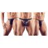 Svenjoyment - Herre tanga sett - svart (3 deler) S-L