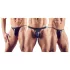 Svenjoyment - Herre tanga sett - svart (3 deler) S-L