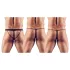 Svenjoyment - Herre tanga sett - svart (3 deler) S-L