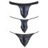Svenjoyment - Herre tanga sett - svart (3 deler) S-L