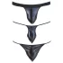 Svenjoyment - Herre tanga sett - svart (3 deler) S-L