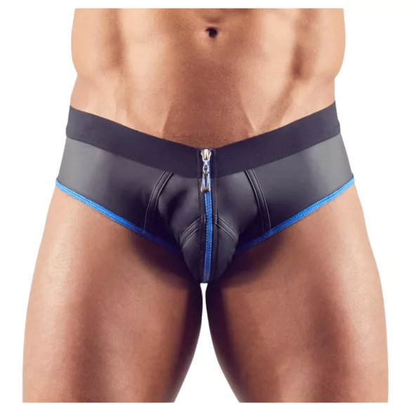 Svenjoyment - åpen jockstrap (svart-blå)