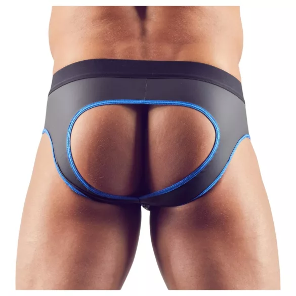 Svenjoyment - åpen jockstrap (svart-blå)