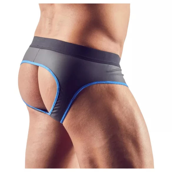 Svenjoyment - åpen jockstrap (svart-blå) - L