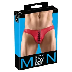 Svenjoyment - sort for menn med sorte snøringer (rød) - M