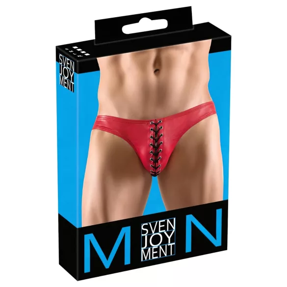 Svenjoyment - sort for menn med sorte snøringer (rød) - M