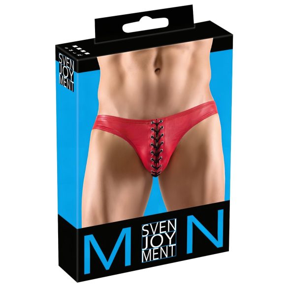Svenjoyment - svart snørelås herretruse (rød) - L