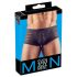 Gjennomsiktig, stripet boxershorts (svart) - XXL