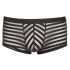Gjennomsiktig, stripet boxershorts (svart) - XXL