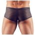 Gjennomsiktig, stripet boxershorts (svart) - XXL
