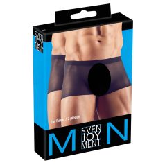 Svenjoyment - Gjennomsiktig boksershorts sett - svart (2 deler) S-L   Svenjoyment - Gjennomsiktig boksershorts sett - svart (2 deler) S-L